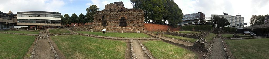 Remains of the Roman baths in Leicester