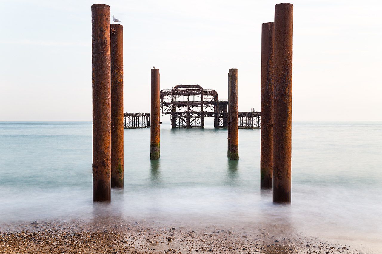 The Derelict West Pier at Brighton, by Mathew Hoser