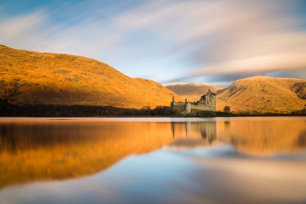 Kilchurn Castle at sunrise